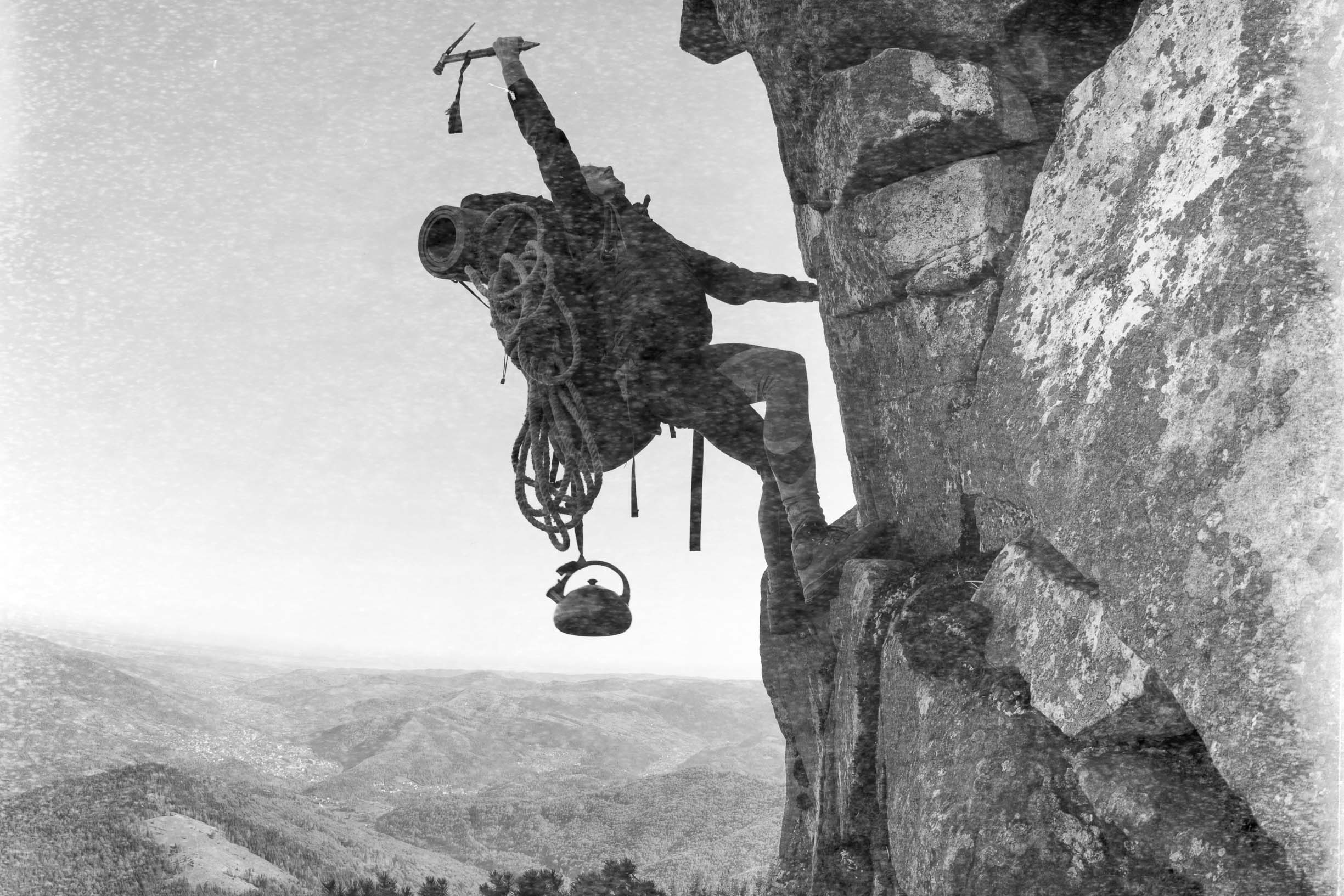 austrian mountain climber climbing