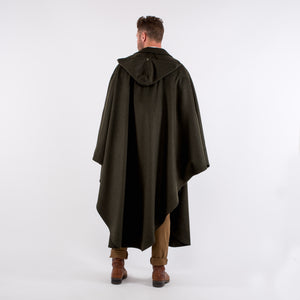 Unisex / Green Loden Cape