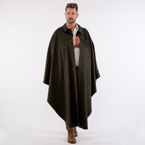 Unisex / Green Loden Cape