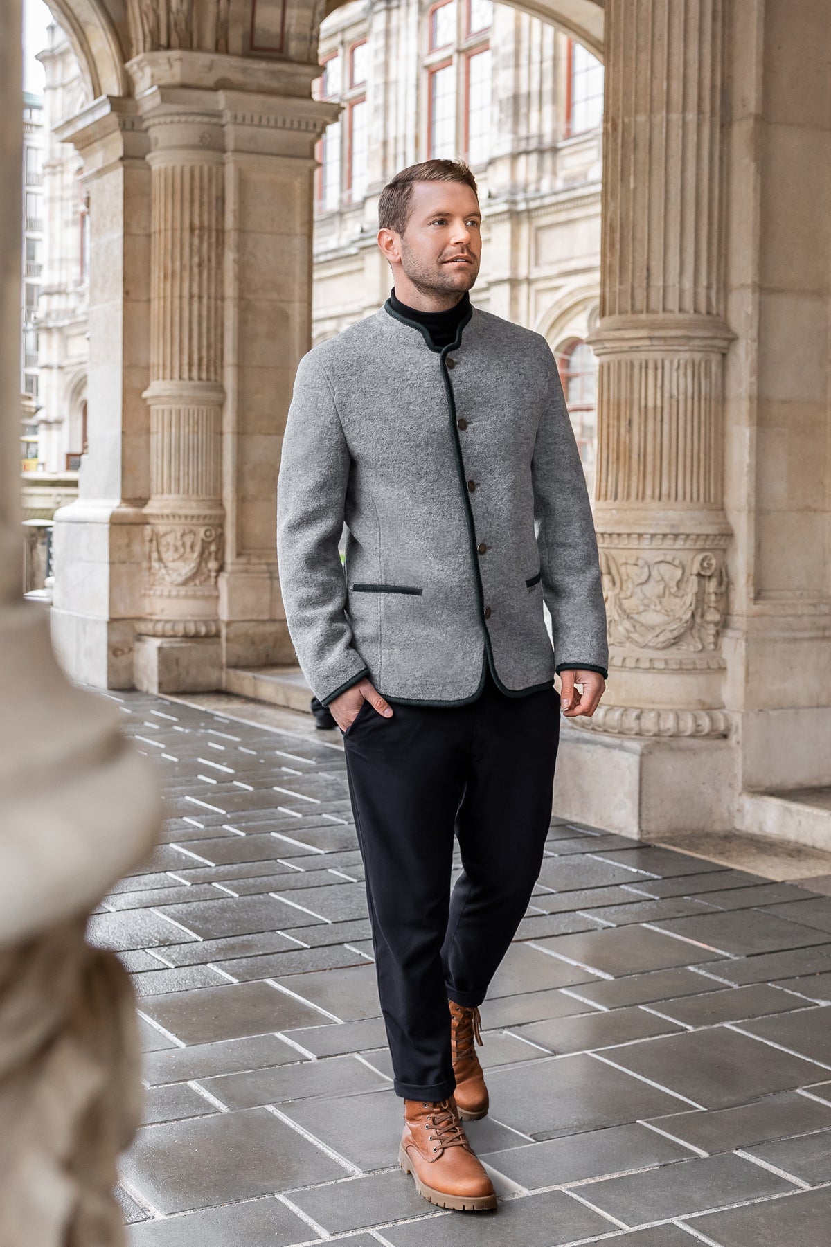 Clemento - Pure Felted Wool &amp; Fully Lined Austrian Jacket