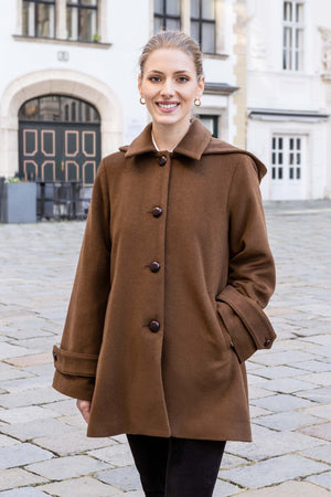 Nadya Loden Coat in Brown