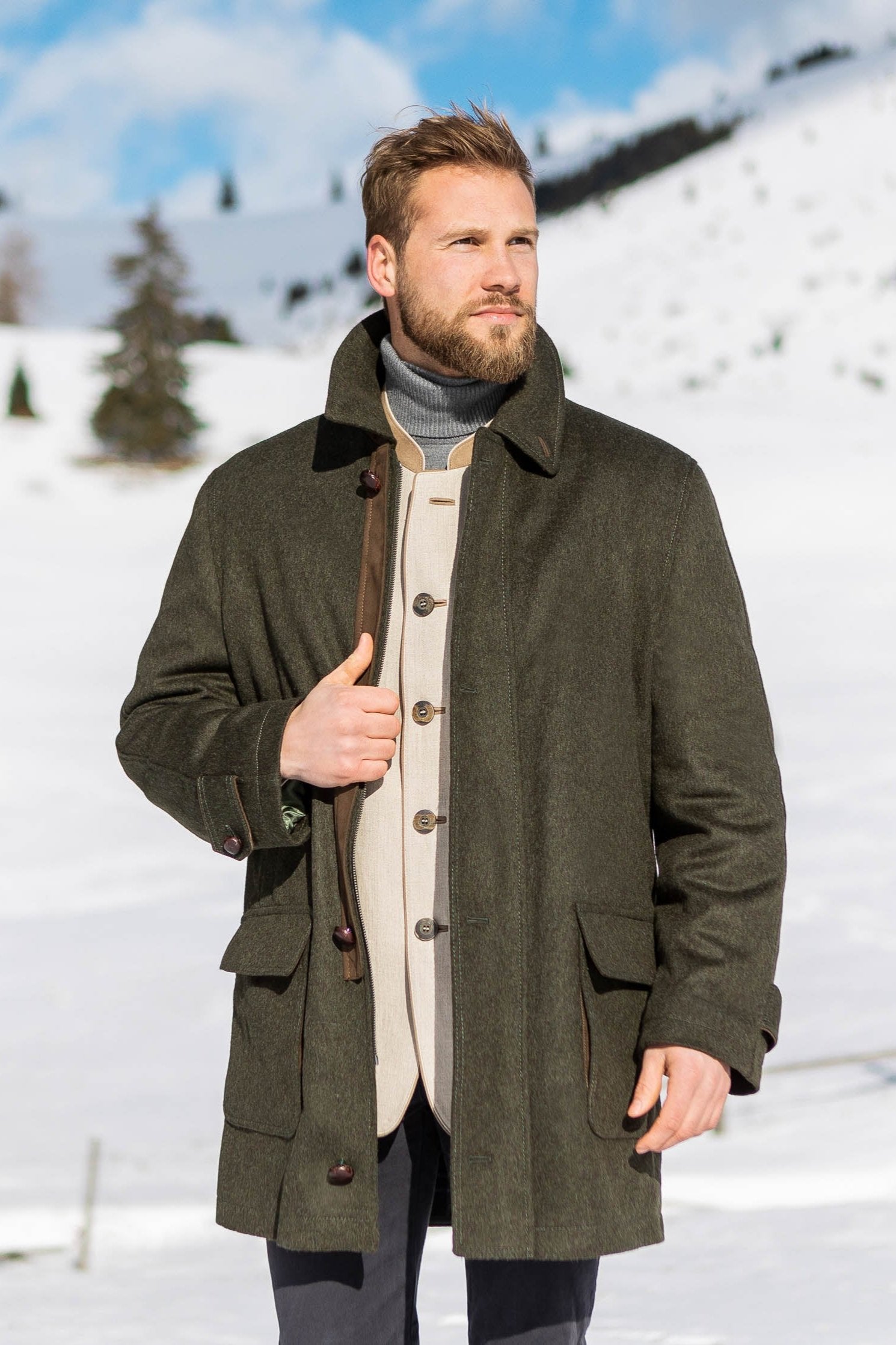 Loden Field Coat Olive 9XL