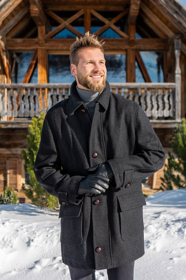 ジャケット・アウター Ombre Check Wool Chester Field Coat small_loden_coats_snowy_mounta