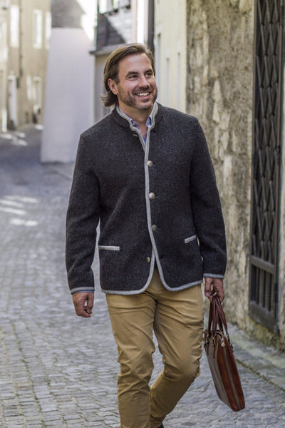 ダルDhal Shetland-Wool sarge Boiled Coat ダルDhal Shetland-Wool sarge Boiled Coat
