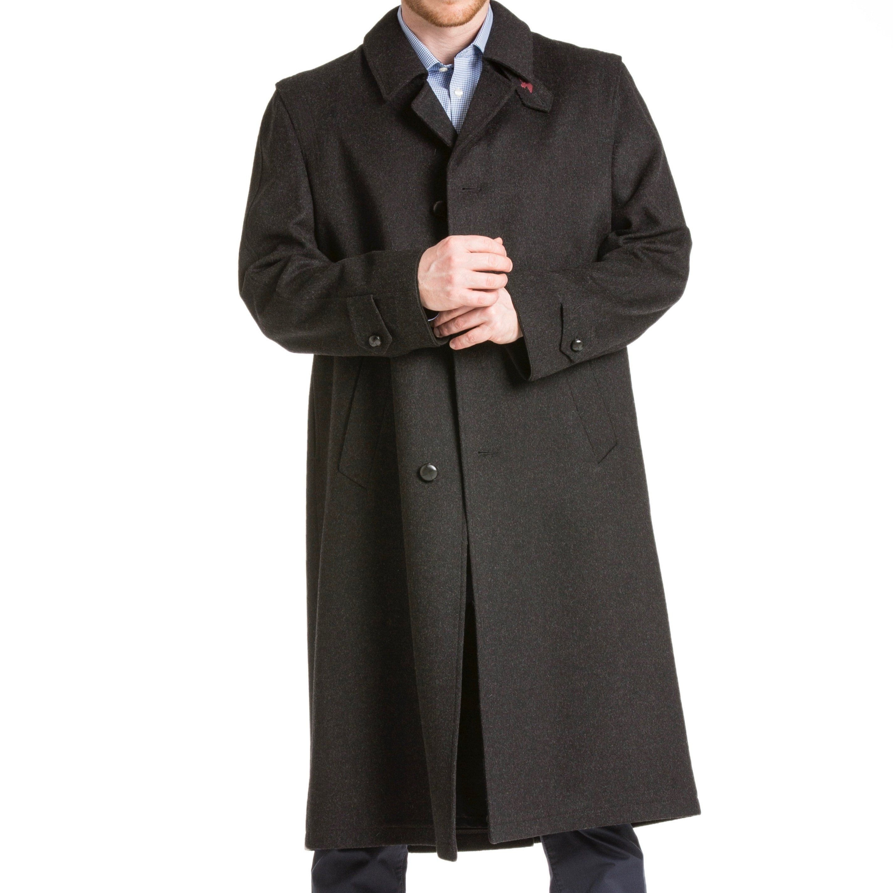 Richard Men's Full-Length Cashmere Overcoat – 100% Pure - RW