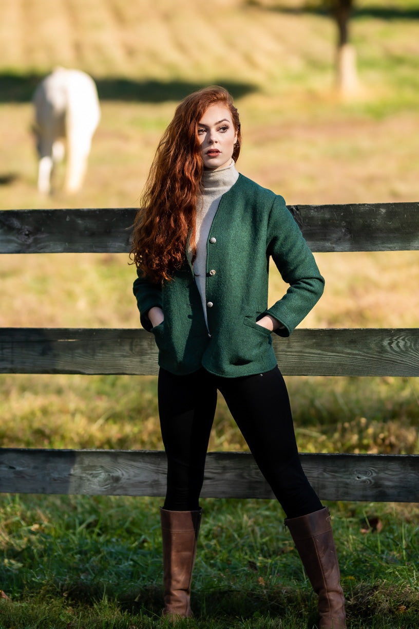 Kathy Felted Wool Austrian Cardigan