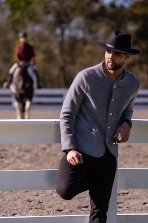 Angelo Bavarian Collarless Wool Jacket