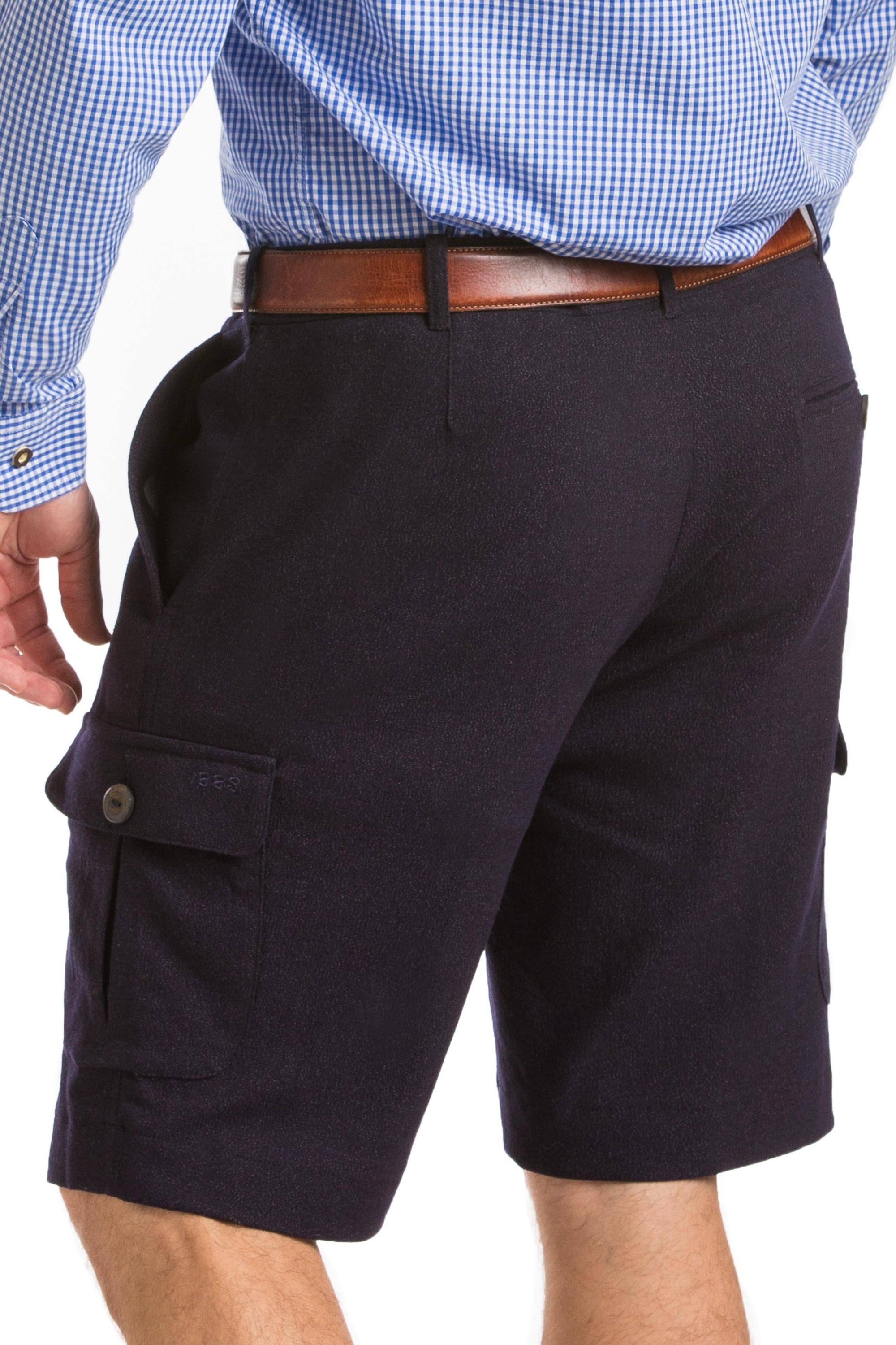Kyle - Loden Wool Mens Shorts