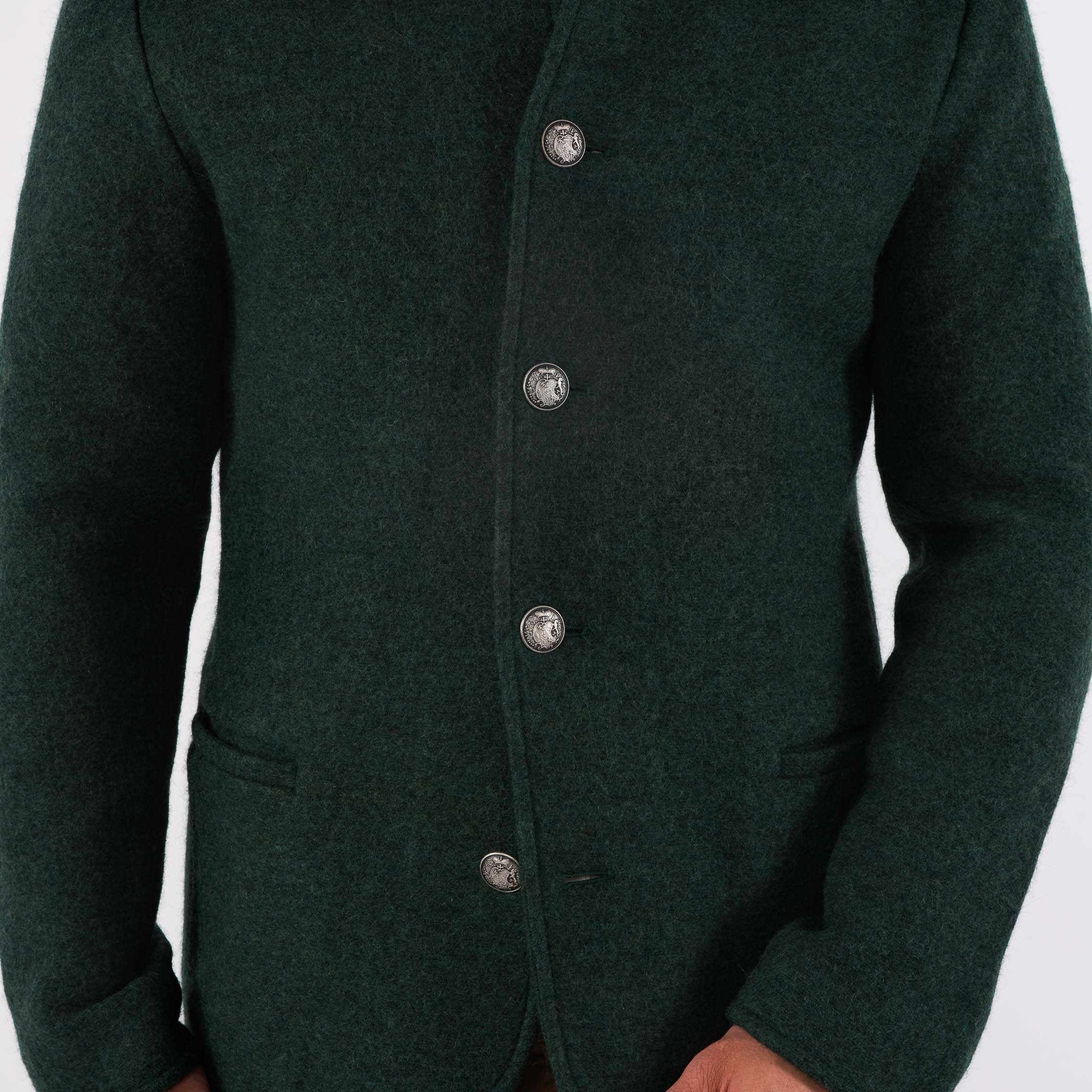 Boiled wool sweater coat top