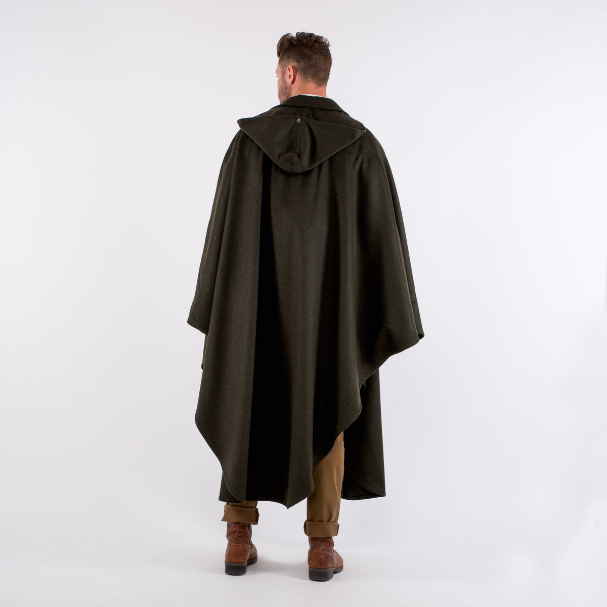 Unisex / Green Loden Cape
