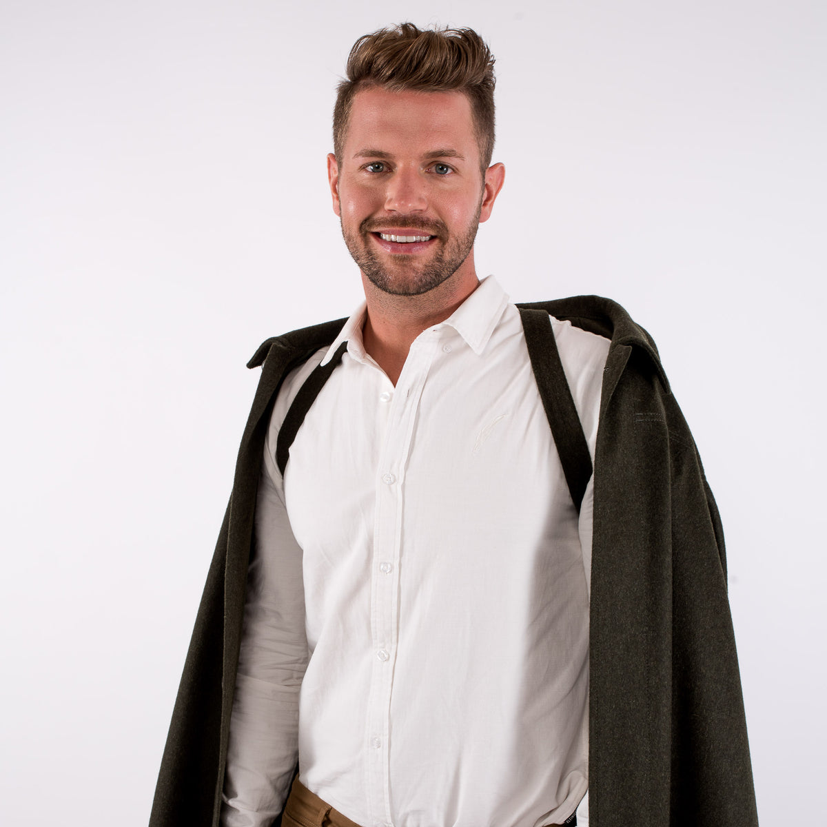 Unisex / Green Loden Cape