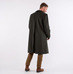 Tirol Traditional Austrian Hunting Loden Wool Overcoat Unlined