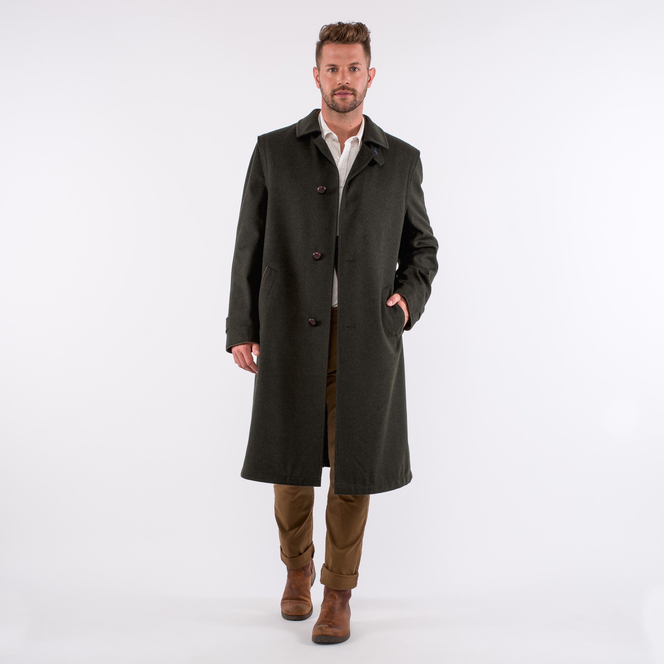 Unlined wool clearance coat