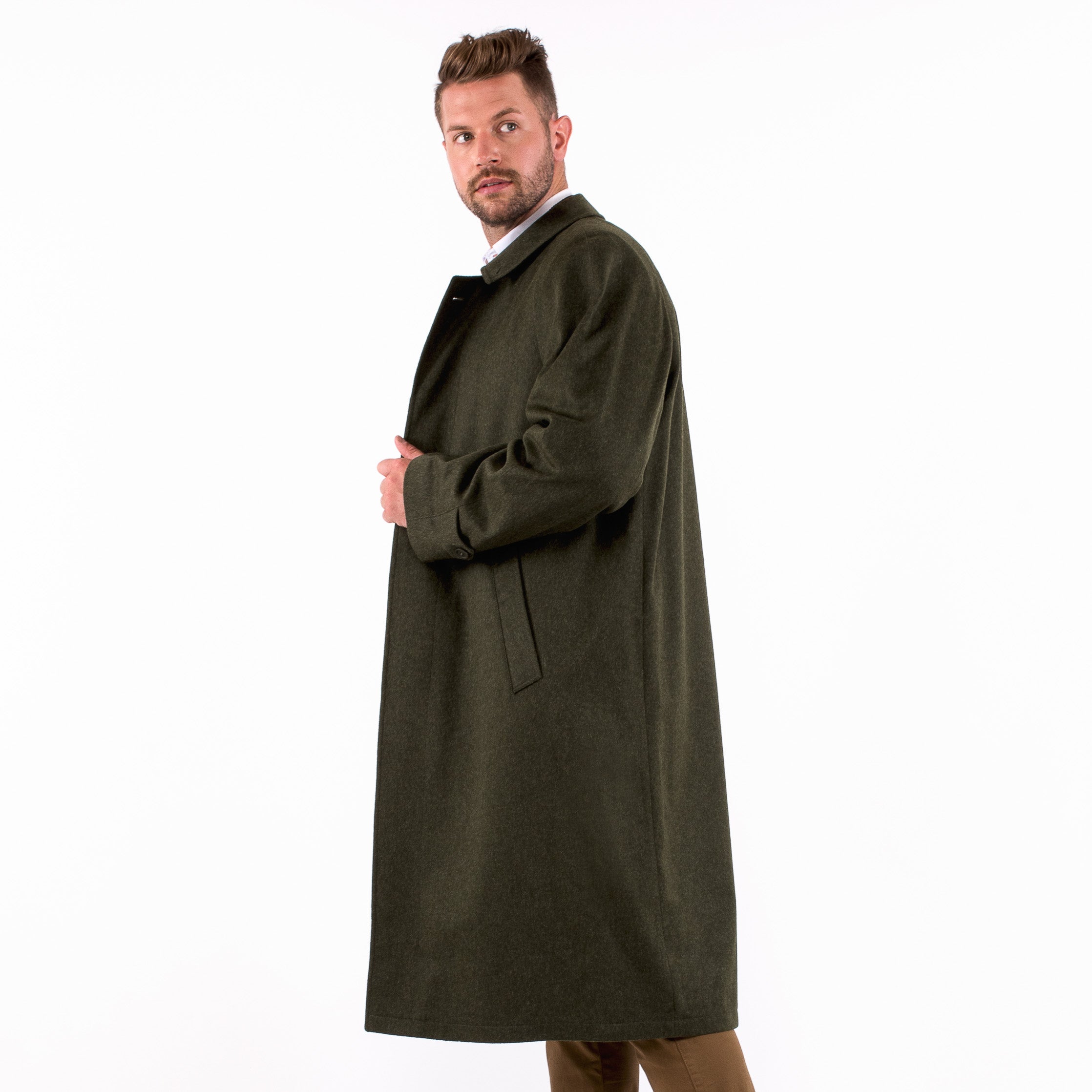 Rory Men's Classic Loden Wool Overcoat - Robert W. Stolz