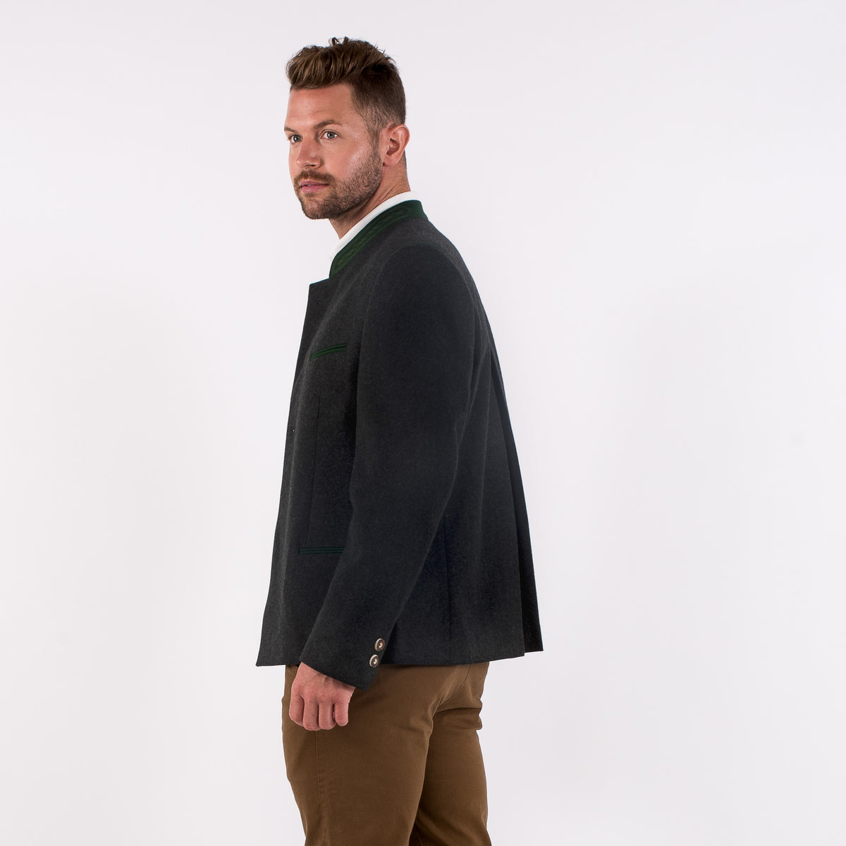 Men&#39;s Austrian Trachten Loden Jacket - Braumeister