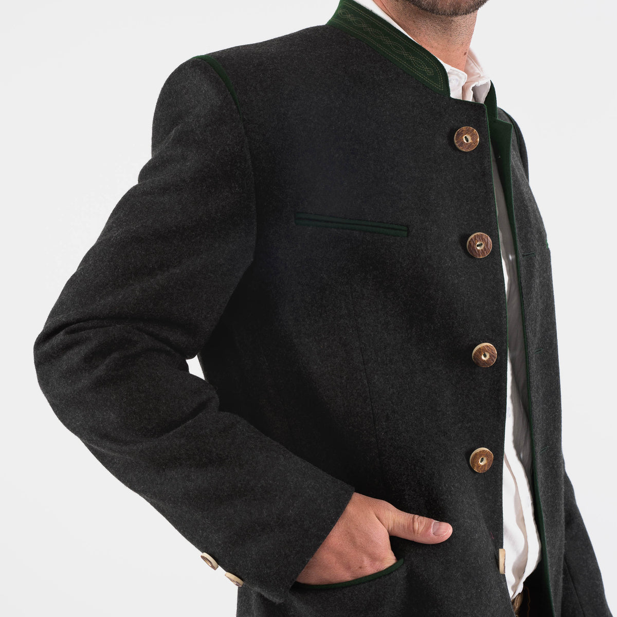 Men&#39;s Austrian Trachten Loden Jacket - Braumeister