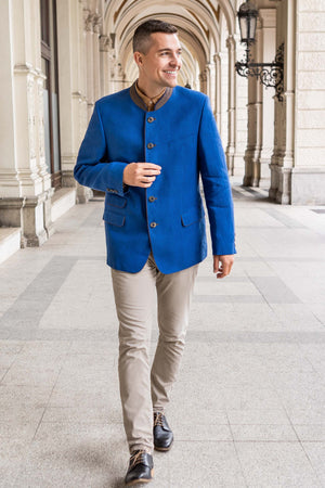 Edward - Blue Linen Jacket