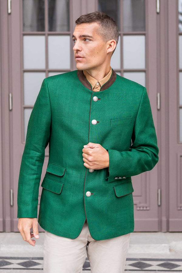 Our authentic austrian loden blazer in charcoal - Robert W. Stolz