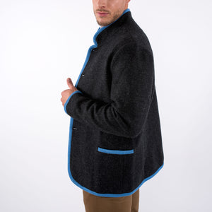 Thomas - Austrian Boiled Wool 'Walk' Jacket in Charcoal