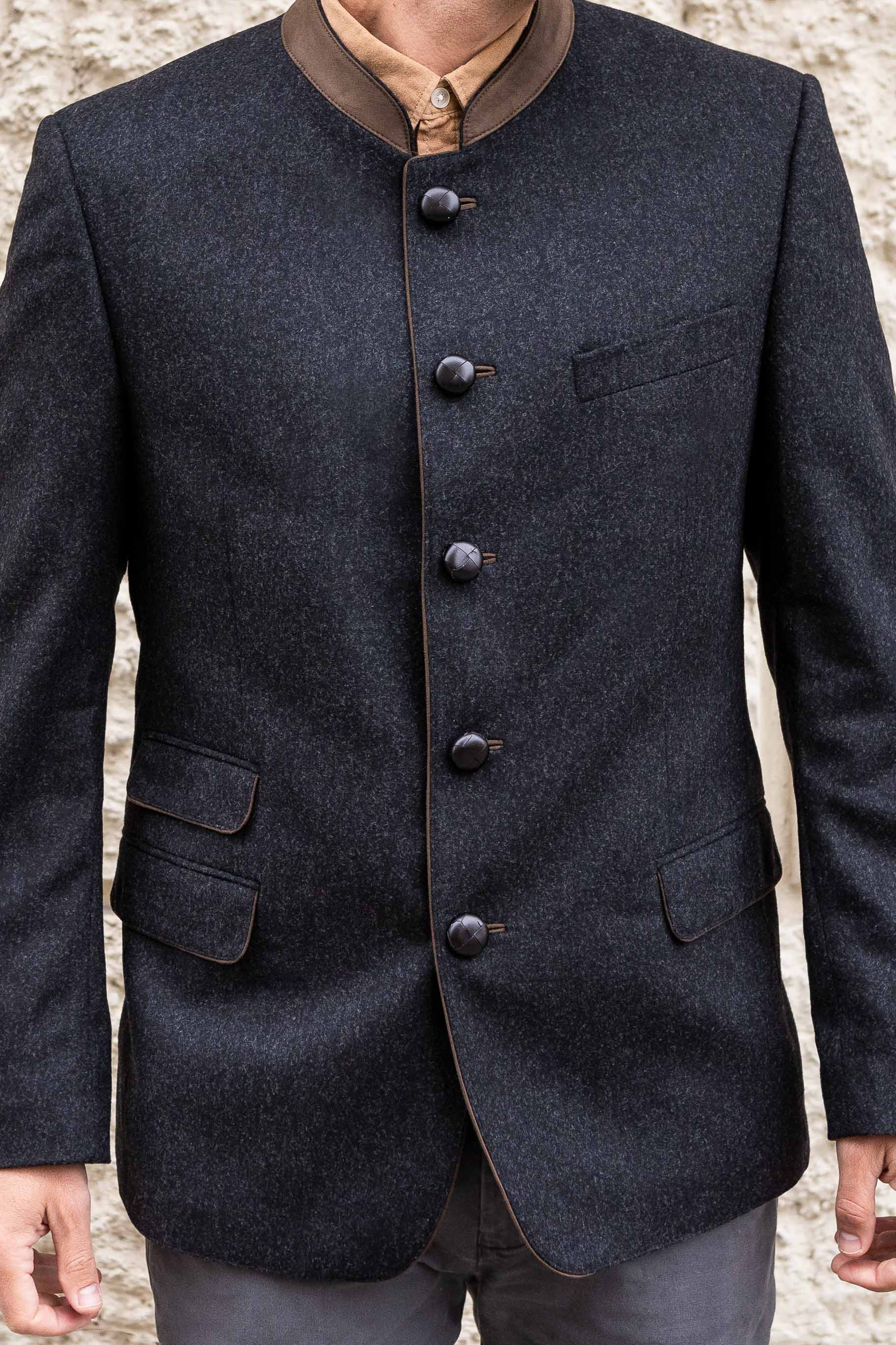 Edward - Classic Austrian Jacket in Charcoal