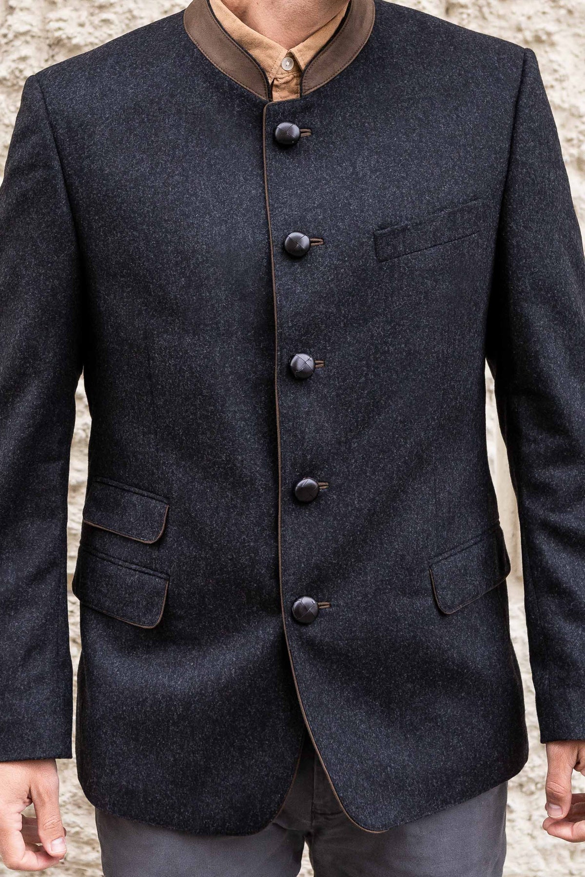 Edward - Classic Austrian Jacket in Charcoal