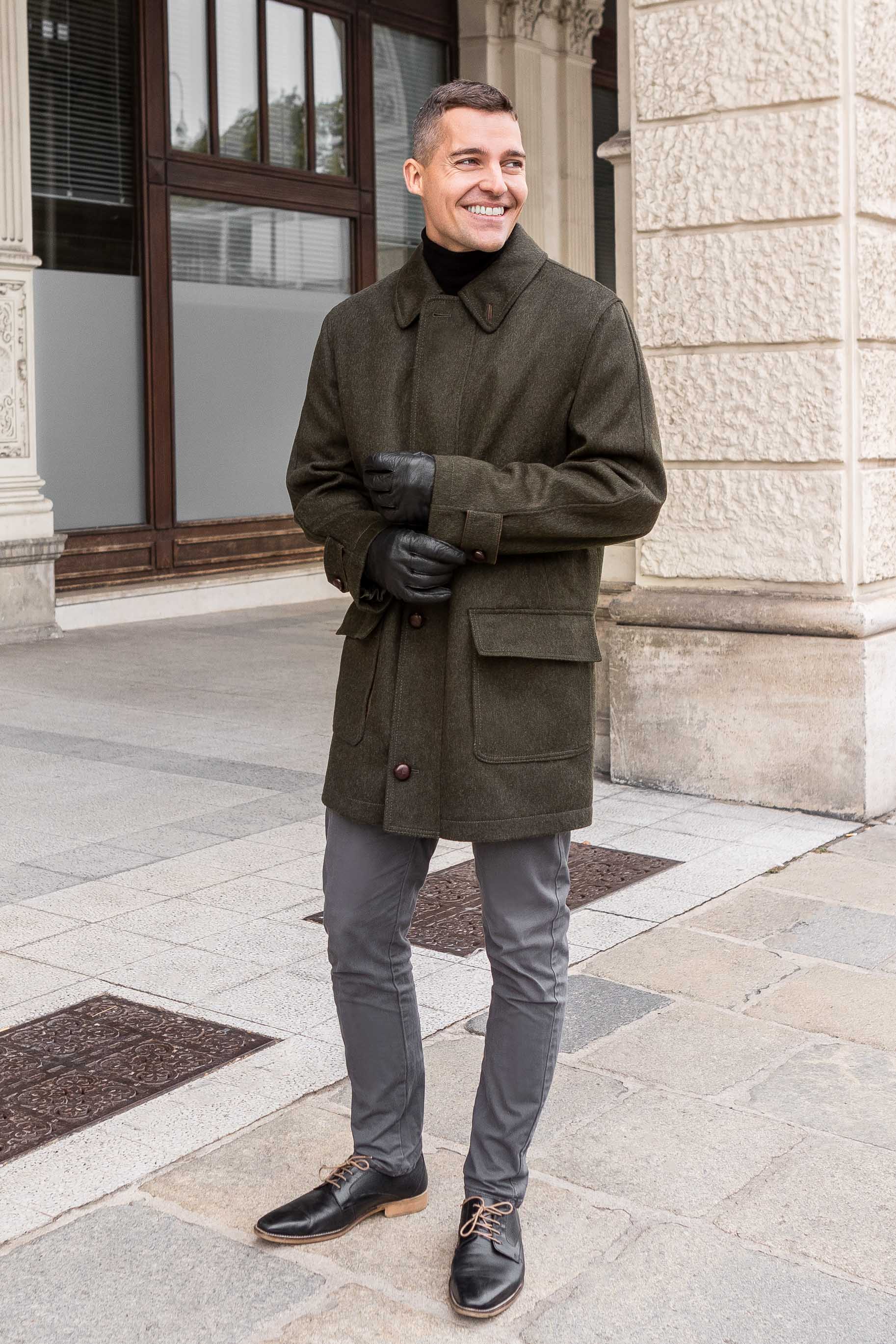 Loden Field Coat Olive