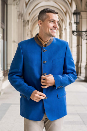 Edward - Blue Linen Jacket
