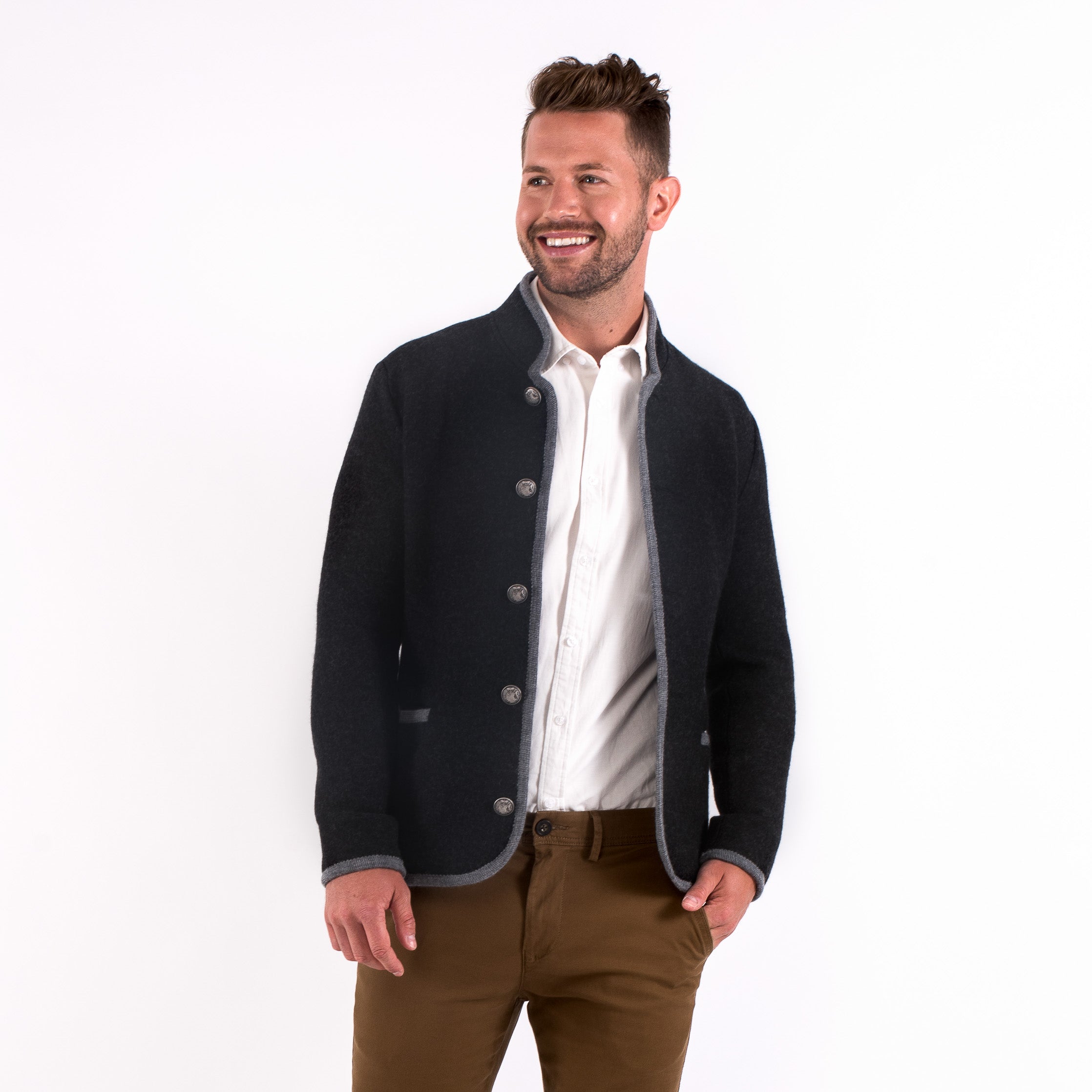Mens boiled wool jacket shop