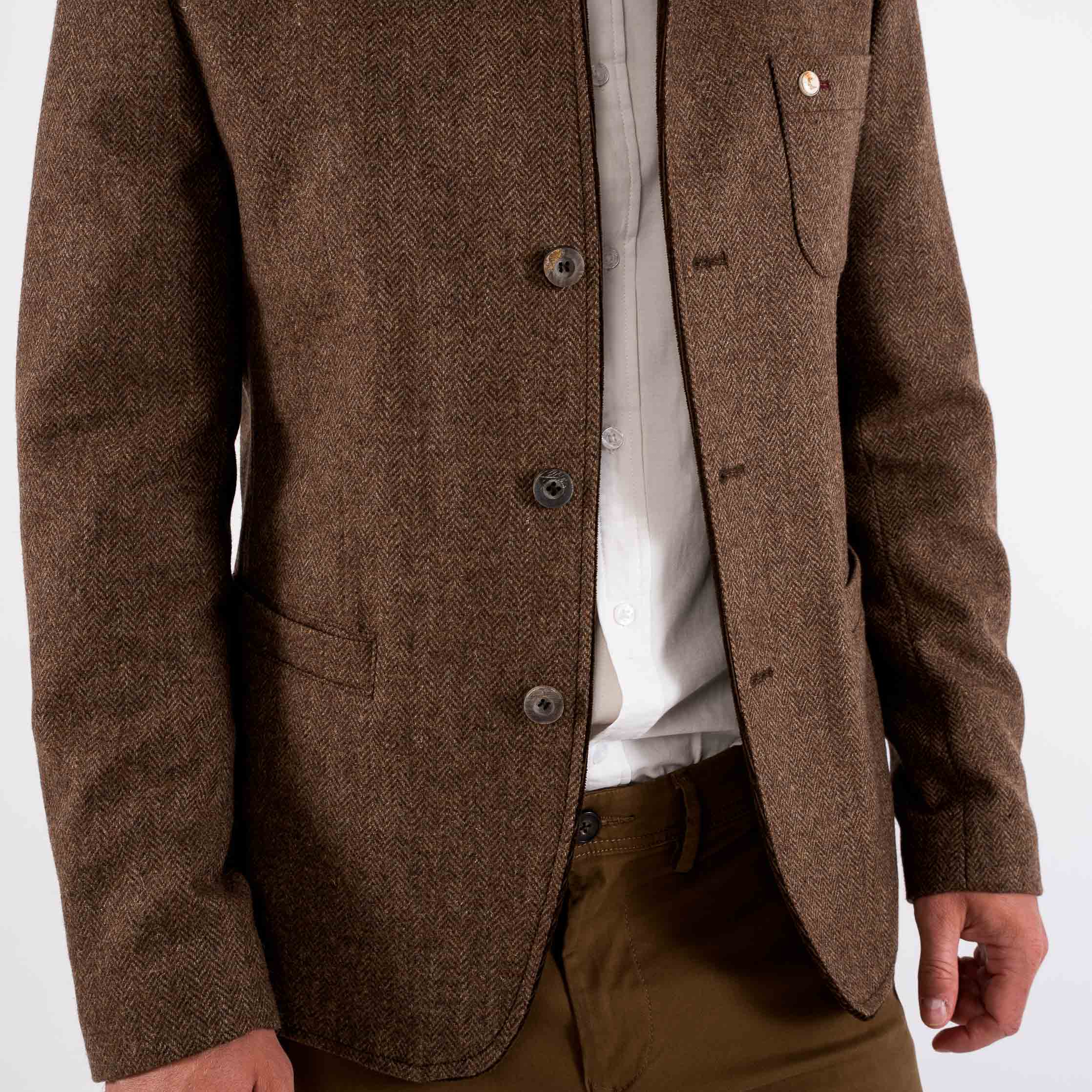 Raw Tweed Boxy Jacket - Men - OBSOLETES DO NOT TOUCH