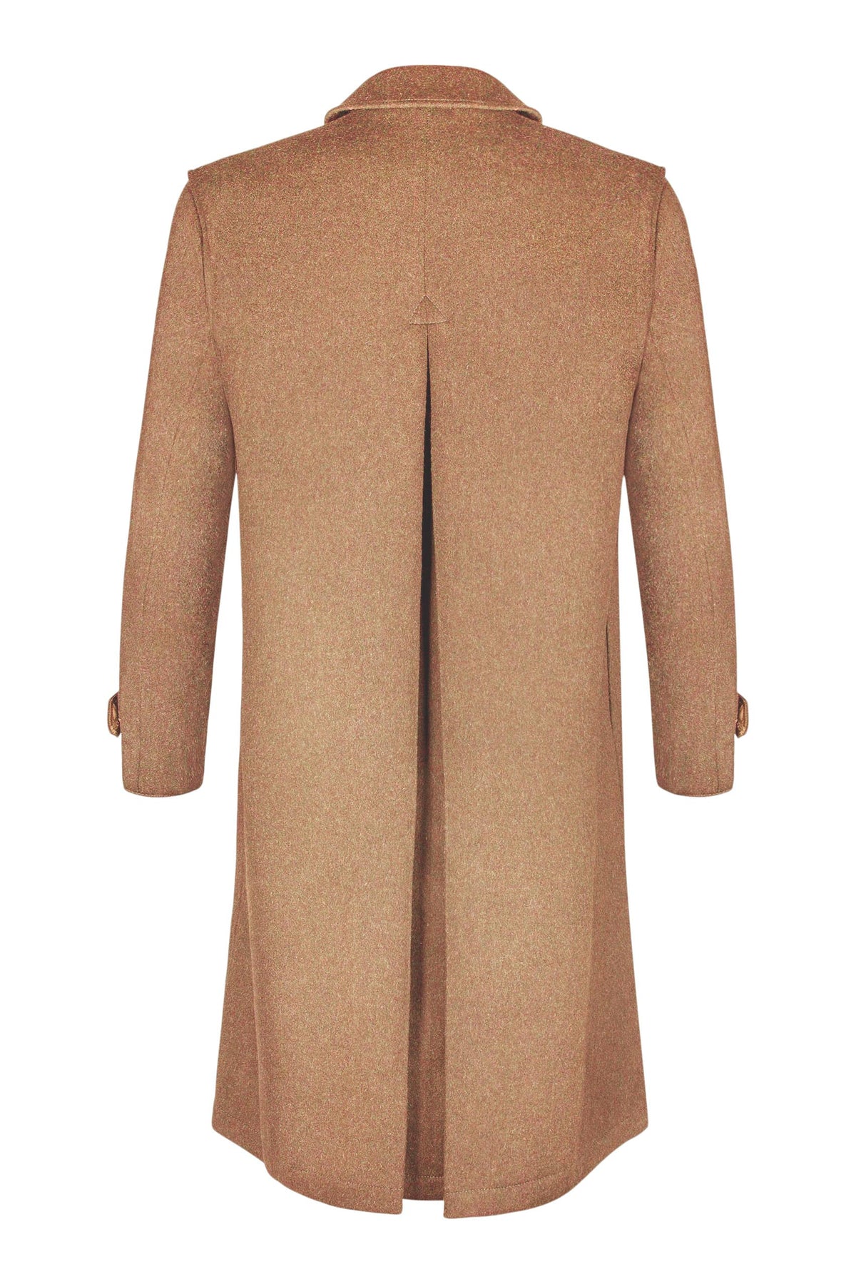 Sud Tiroler - Men&#39;s Loden Overcoat in Camel with zip out lining