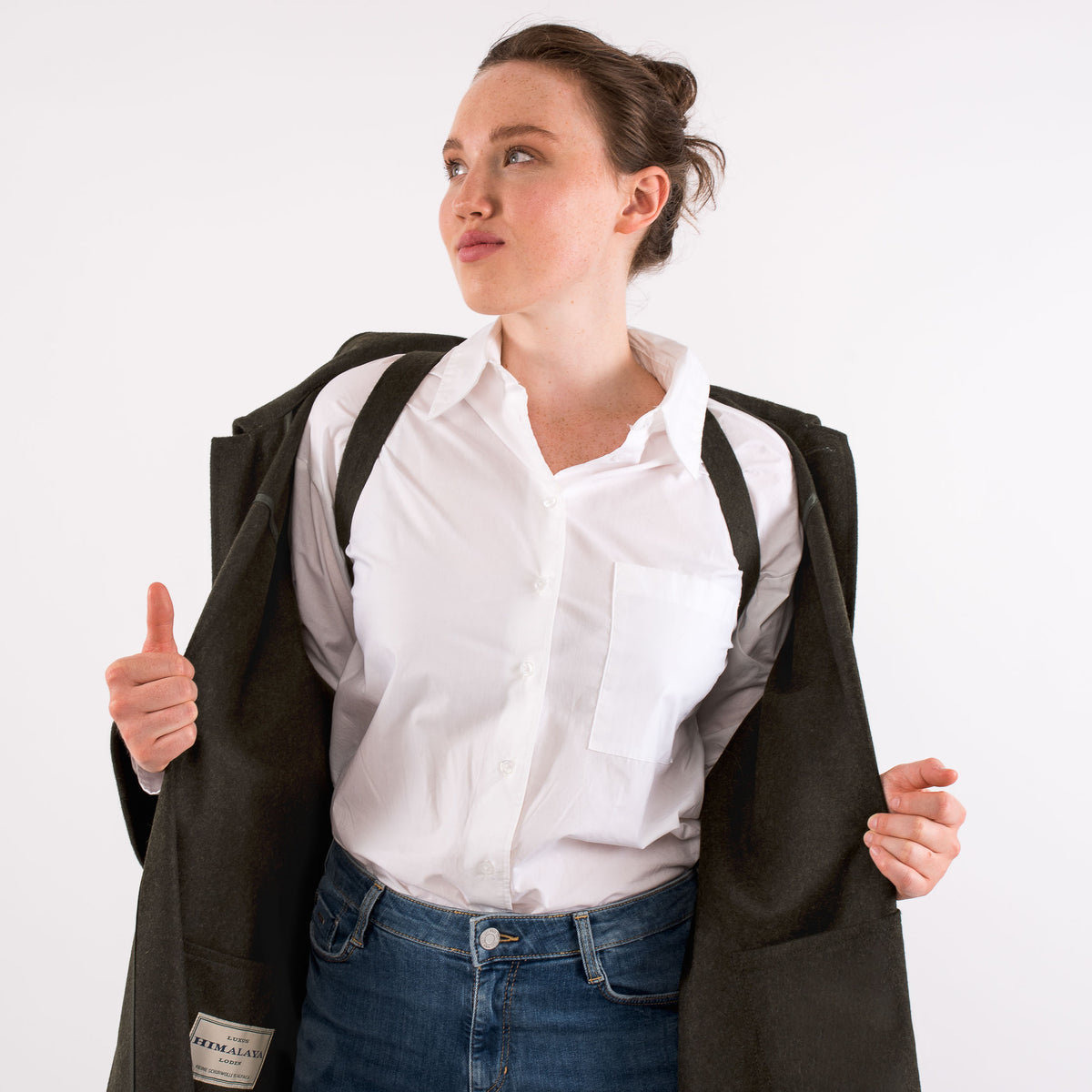 Unisex / Green Loden Cape