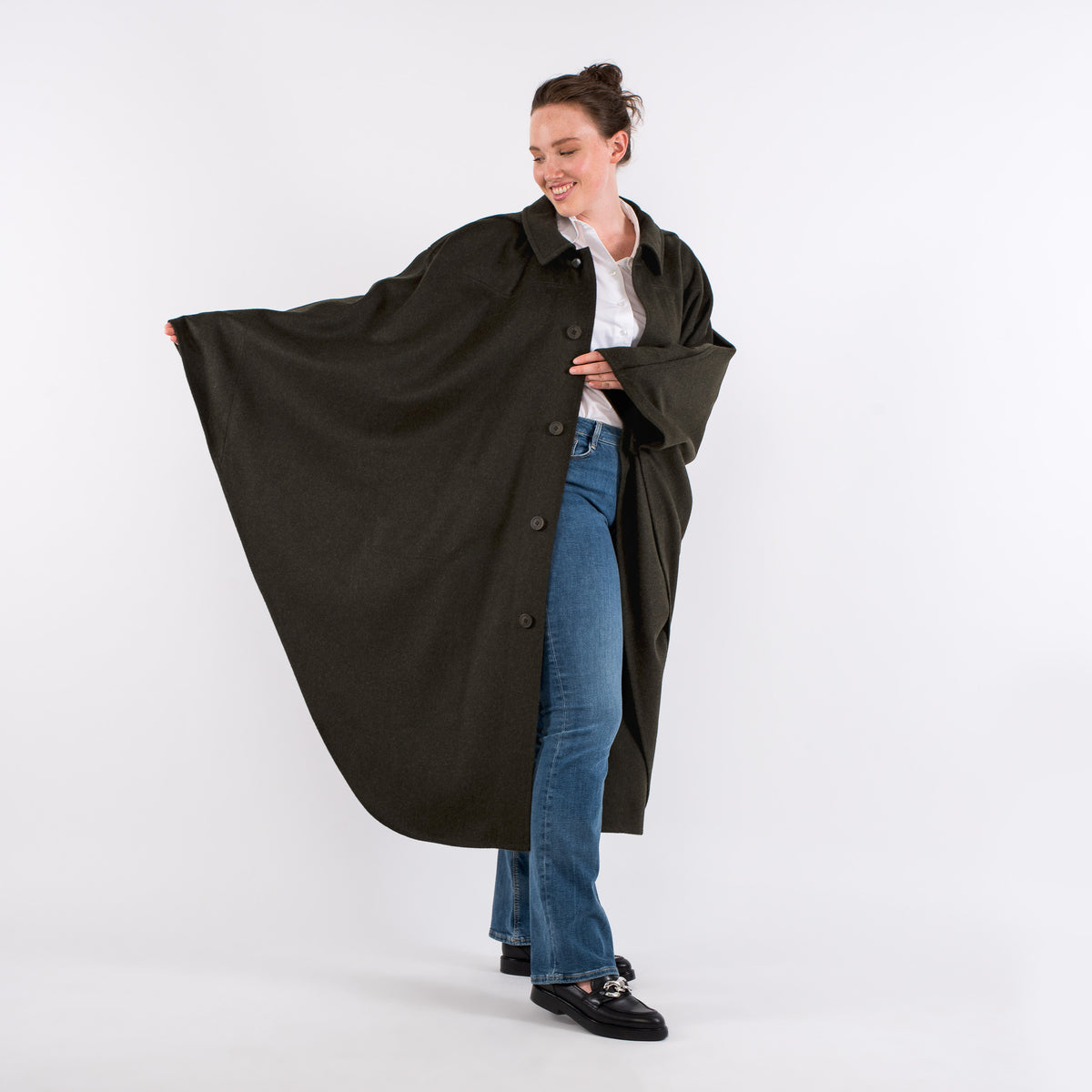 【LIDNM】Super 140s SHAWL COLLAR CAPE COAT LIDNM Super 140's SHAWL COLLAR CAPE COAT