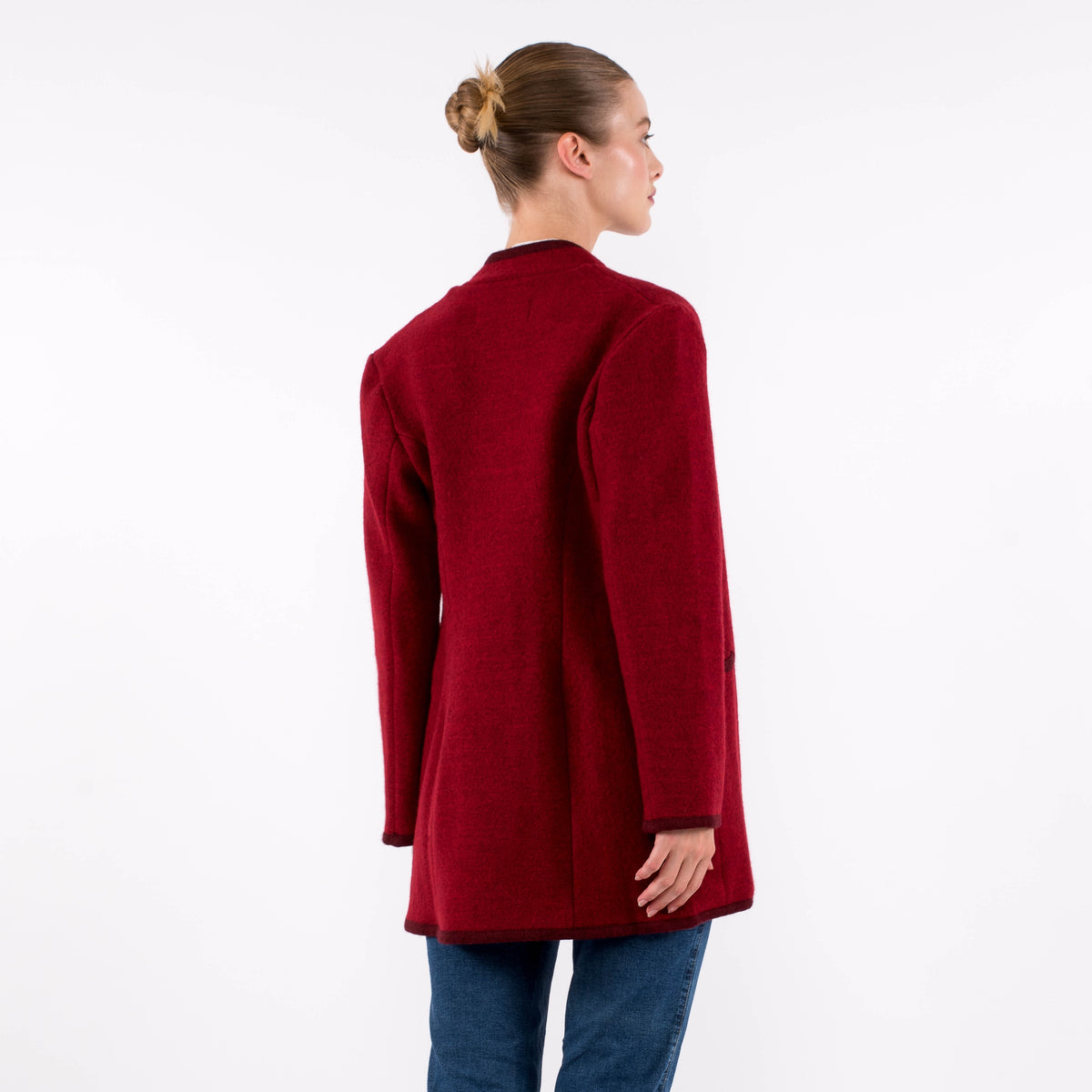 Angelika Tracht Boiled Wool Jacket with Trim