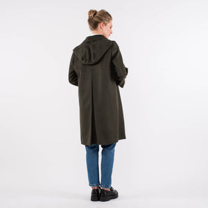 Silvia - Women's Petite Loden Coat in Green